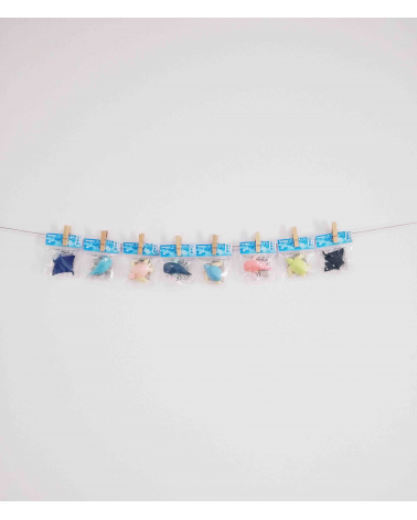 Conjunto 3 gomas IWAKO "Acuario"
