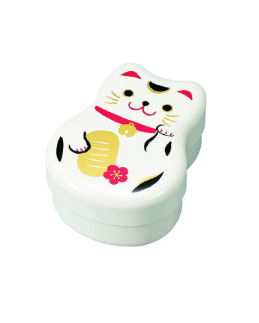 Bento box (Lunch box) neko blanco