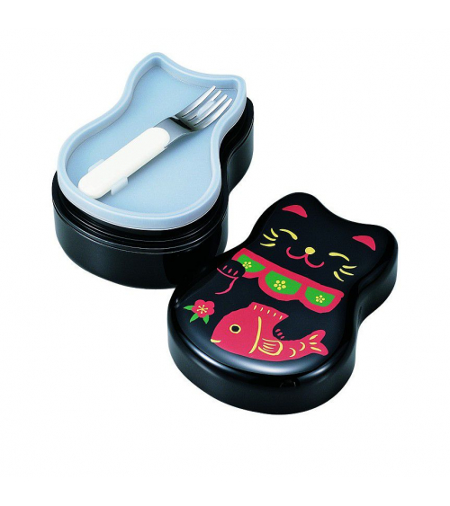 Bento box (Lunch box) neko negro