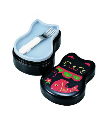 Bento box (Lunch box) neko negro