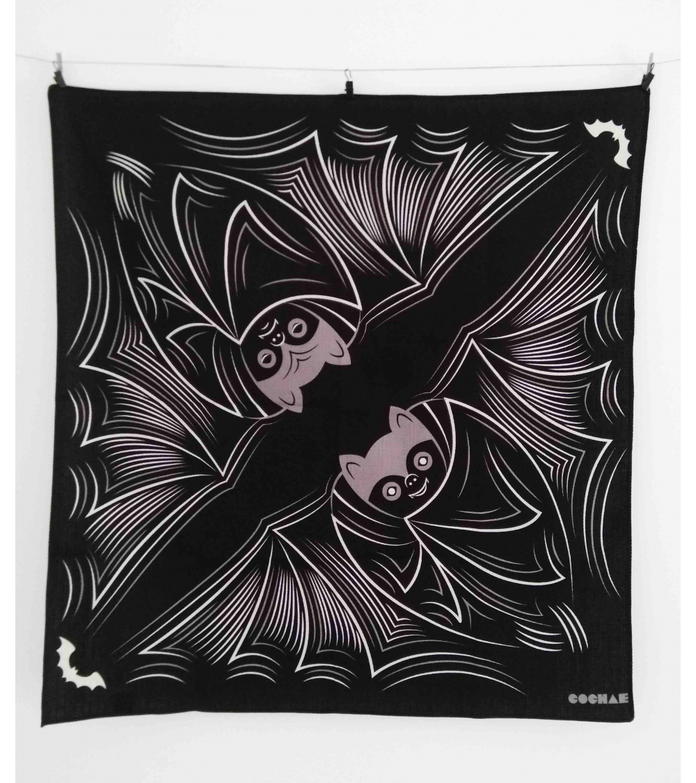 Furoshiki "Murciélago" (68 cm x 68 cm)