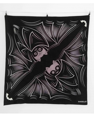 Furoshiki "Murciélago" (68 cm x 68 cm)