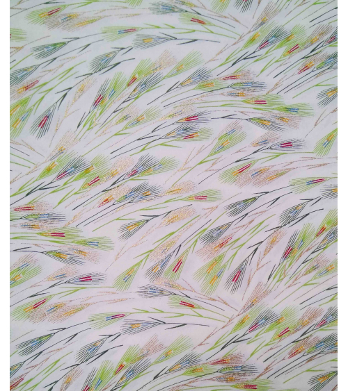 Chiyogami paper. Colorful spikes over white