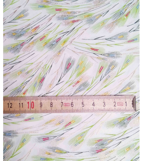 Chiyogami paper. Colorful spikes over white