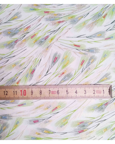Chiyogami paper. Colorful spikes over white