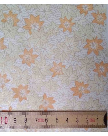Papel Japonés Chiyogami de hojas de arce perladas