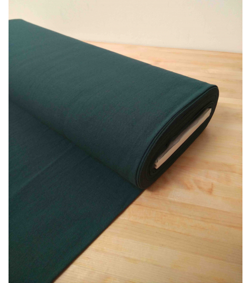 Cotton-linen Japanese canvas in teal blue