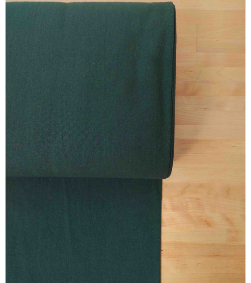 Cotton-linen Japanese canvas in teal blue