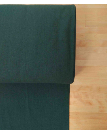 Cotton-linen Japanese canvas in teal blue