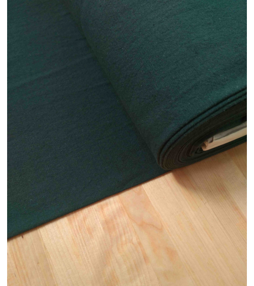 Cotton-linen Japanese canvas in teal blue