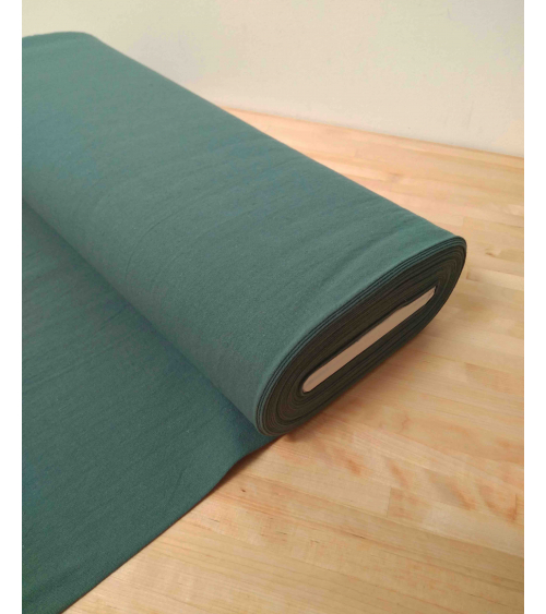 Cotton-linen Japanese canvas in celadon green