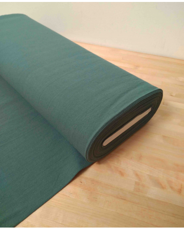 Cotton-linen Japanese canvas in celadon green