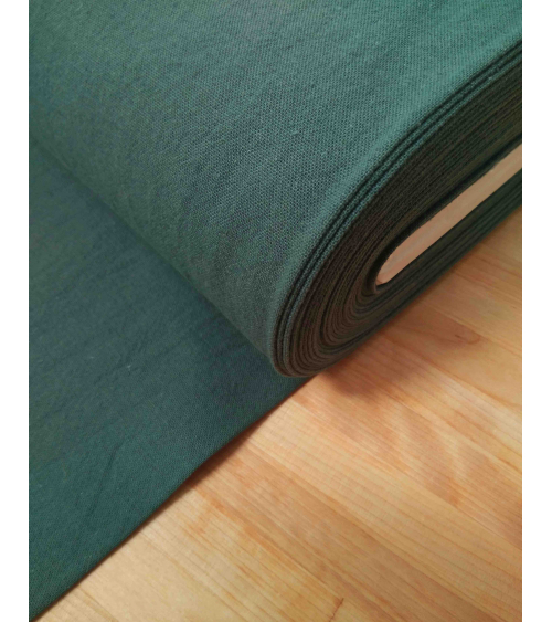 Cotton-linen Japanese canvas in celadon green