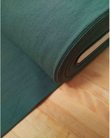 Cotton-linen Japanese canvas in celadon green
