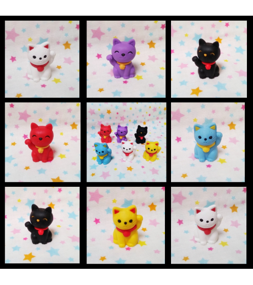 Conjunto 25 gomas IWAKO Calendario de Adviento.