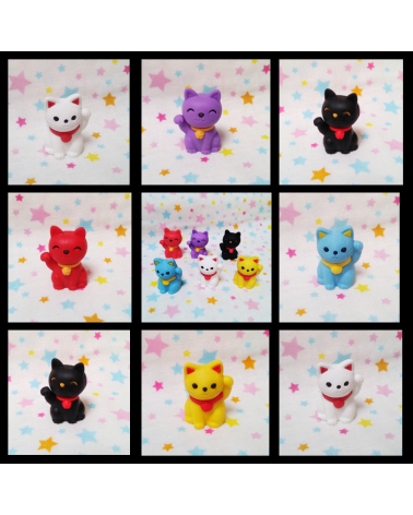 30 IWAKO erasers set. Happy birthday theme.