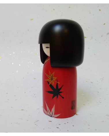 Kokeshi Kaede (Hoja de arce).
