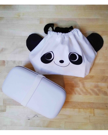 Bento box y bolsa "Panda"