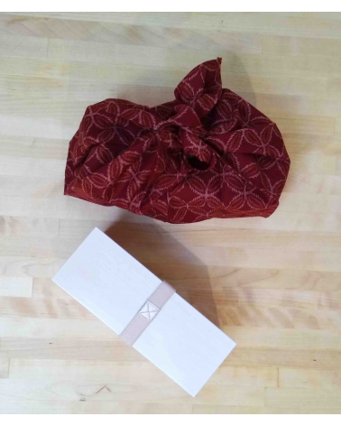 Bento box y bolsa "Shippo roja"