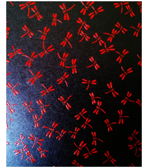 Papel chiyogami laca libélulas