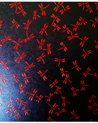 Papel chiyogami laca libélulas