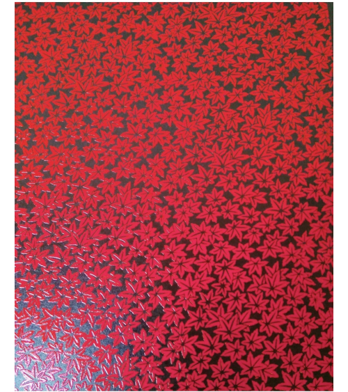 Papel chiyogami laca hojas de arce