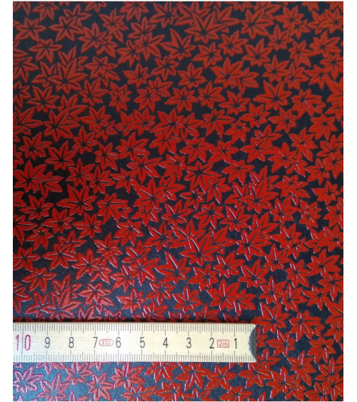 Lacquered chiyogami paper 'kaede'