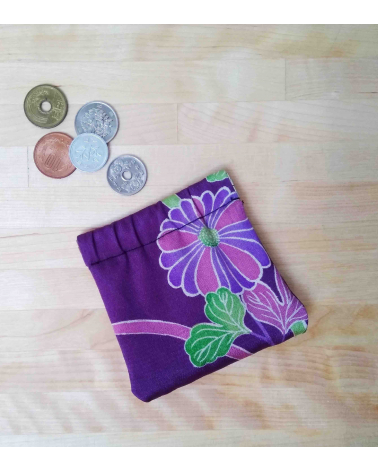 Japanese kimono silk coin purse.