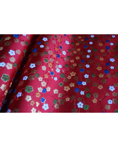Brocado rojo flor de ciruelo (hume)