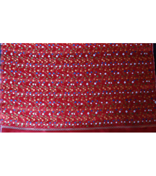 Brocado rojo flor de ciruelo (hume)