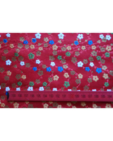 Brocado rojo flor de ciruelo (hume)