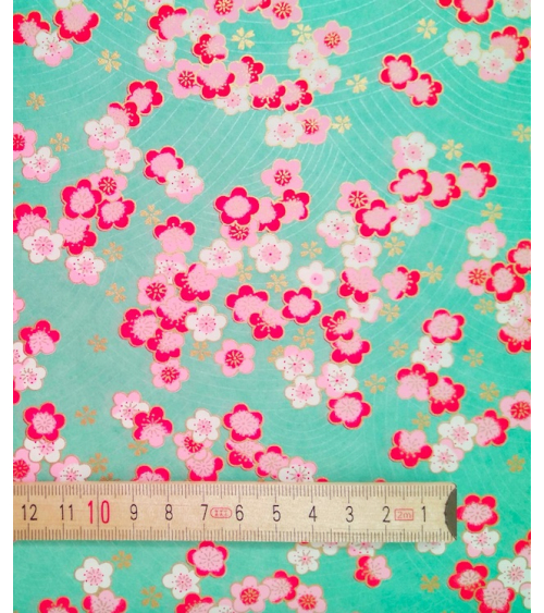 Chiyogami, koi fish over pearlescent white
