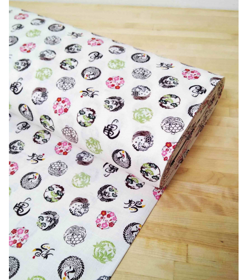 Japanese dobby fabric 'Kamon'.