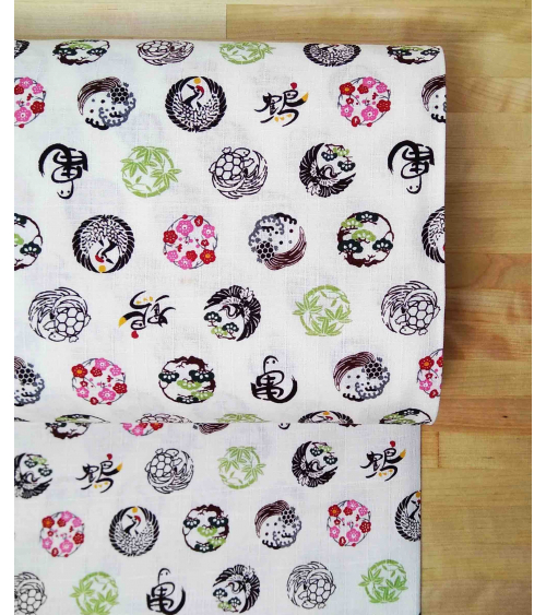 Japanese dobby fabric 'Kamon'.