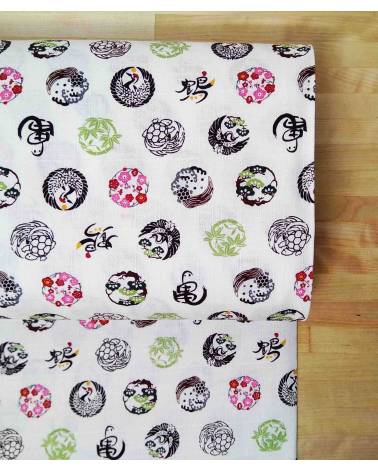 Japanese dobby fabric 'Kamon'.