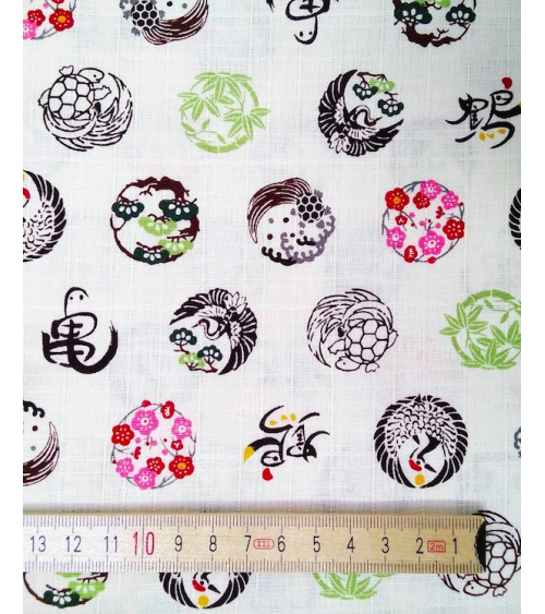 Japanese dobby fabric 'Kamon'.