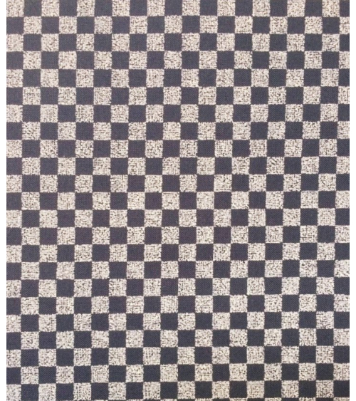 Japanese cotton fabric. Ichimatsu over indigo blue