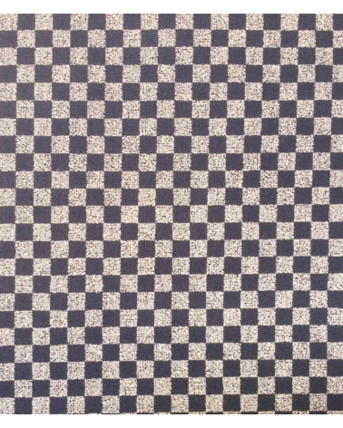 Japanese cotton fabric. Ichimatsu over indigo blue