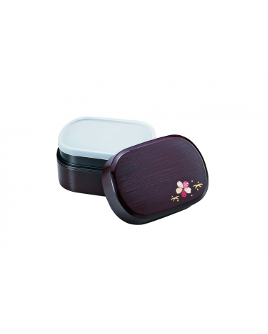 Bento box (Lunch box) madera con flor cerezo (kino hako sakura)