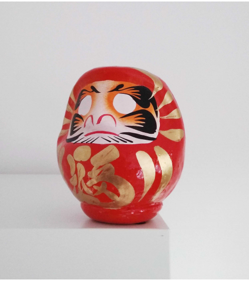 Amuleto daruma rojo 12 cm.