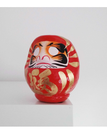 Amuleto daruma rojo 12 cm.