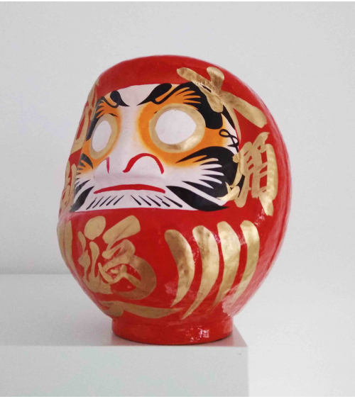 Amuleto daruma rojo 18 cm.