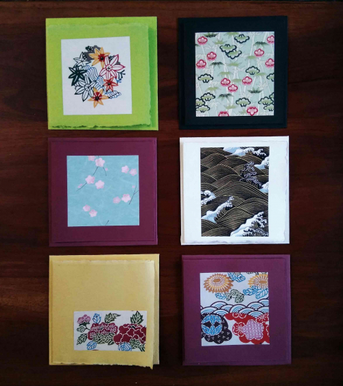 Tarjeta 15x15cm en papel artesano.