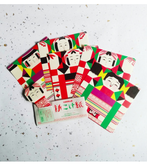 Kit origami "Kokeshi Origami" COCHAE.
