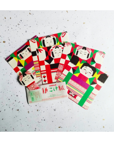 Kit origami "Kokeshi Origami" COCHAE.