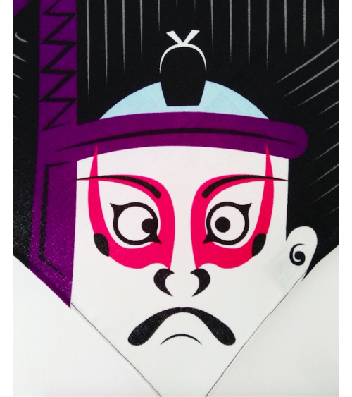 Furoshiki Kabuki (48 cm x 48 cm).