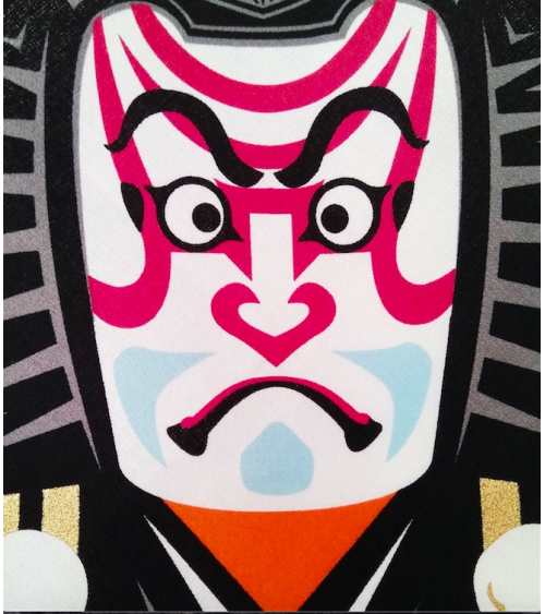 Furoshiki Kabuki (48 cm x 48 cm).