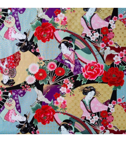 Japanese fabric Bijin (Beauties).