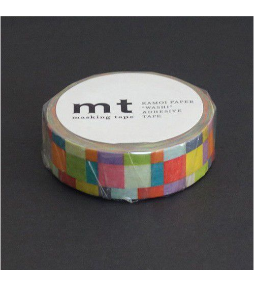 Washi tape (masking tape) mosaic bright