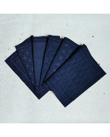 Kit de iniciación sashiko (bordado japonés).
